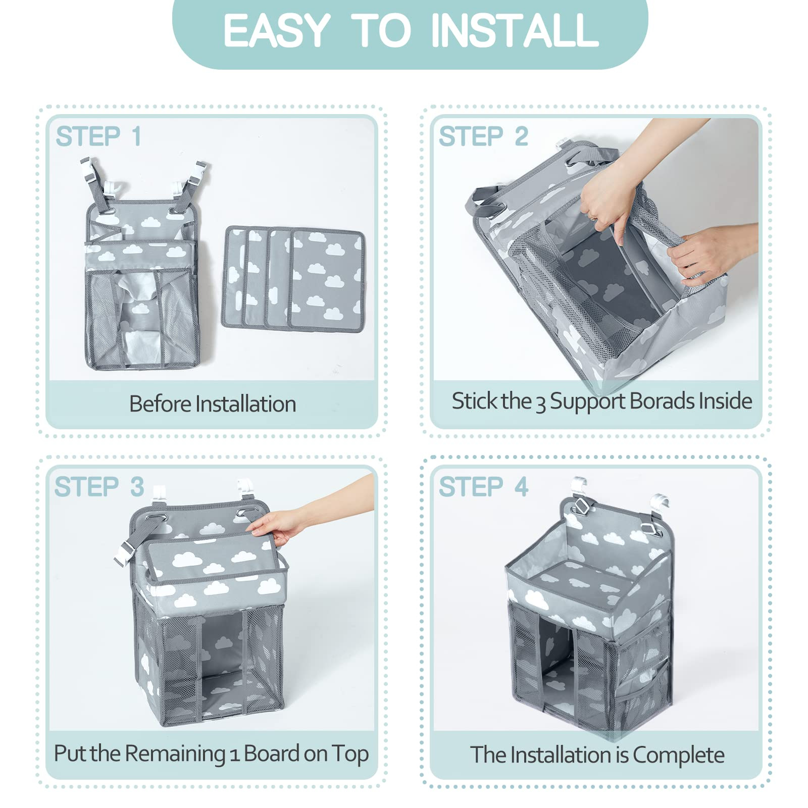 Hanging Baby Crib Organizer Kids & Babies Nursery https://fairsmartshop.com/hanging-baby-crib-organizer/