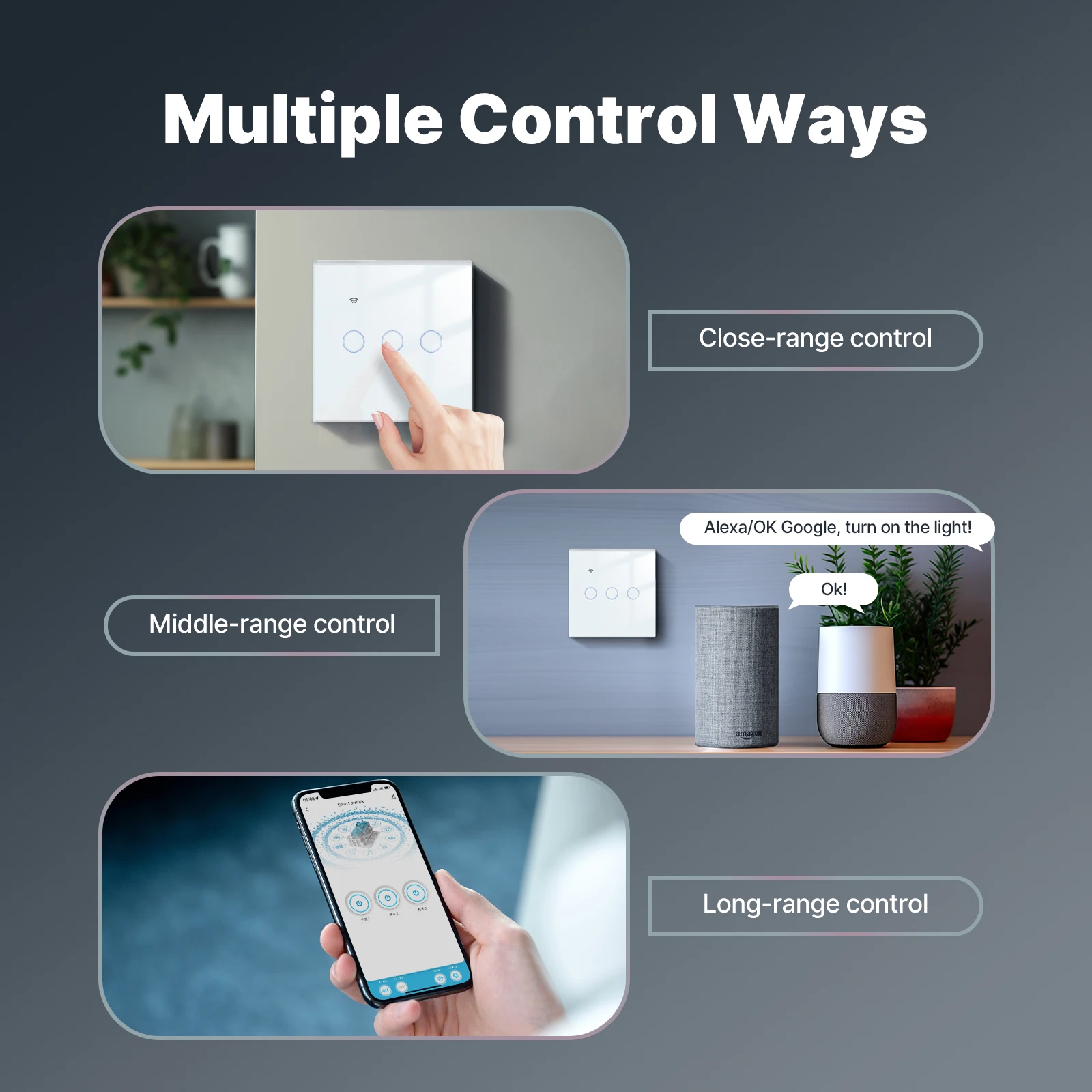 WiFi Smart Light Switch with Glass Touch Control Gadgets Home Electronics https://fairsmartshop.com/wifi-smart-light-switch-with-glass-touch-control/