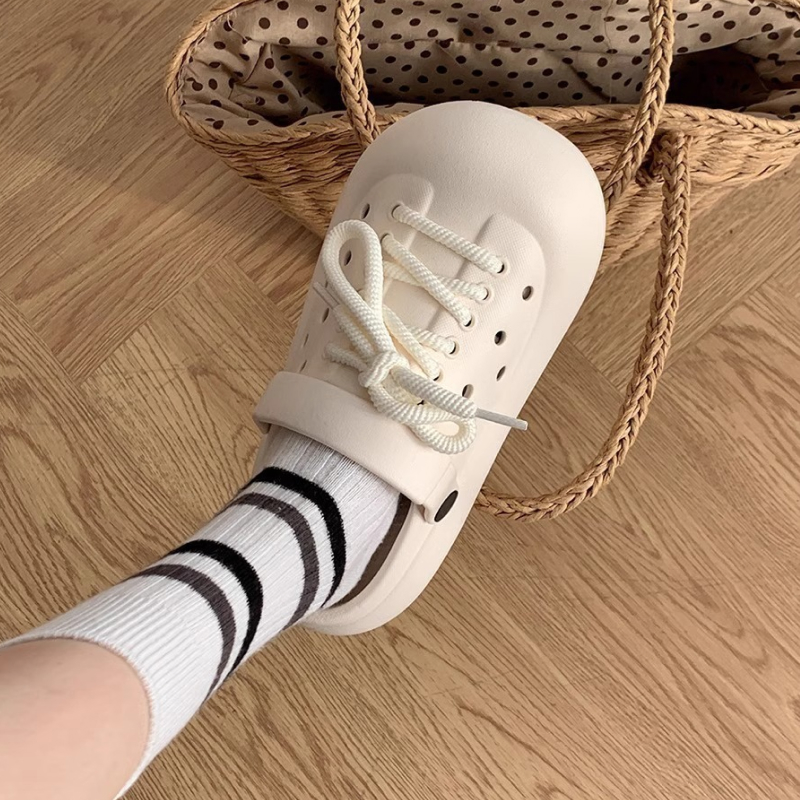 Women's Lace-Up Platform Clogs Fashion Shoes https://fairsmartshop.com/womens-lace-up-platform-clogs/