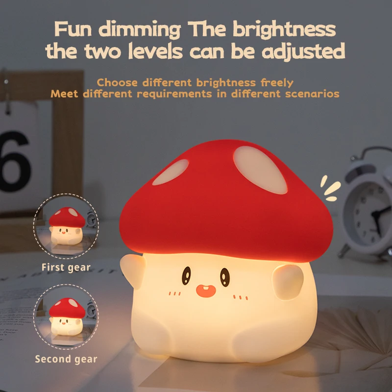 Mushroom LED Silicone Night Light Kids & Babies Nursery https://fairsmartshop.com/mushroom-led-silicone-night-light/