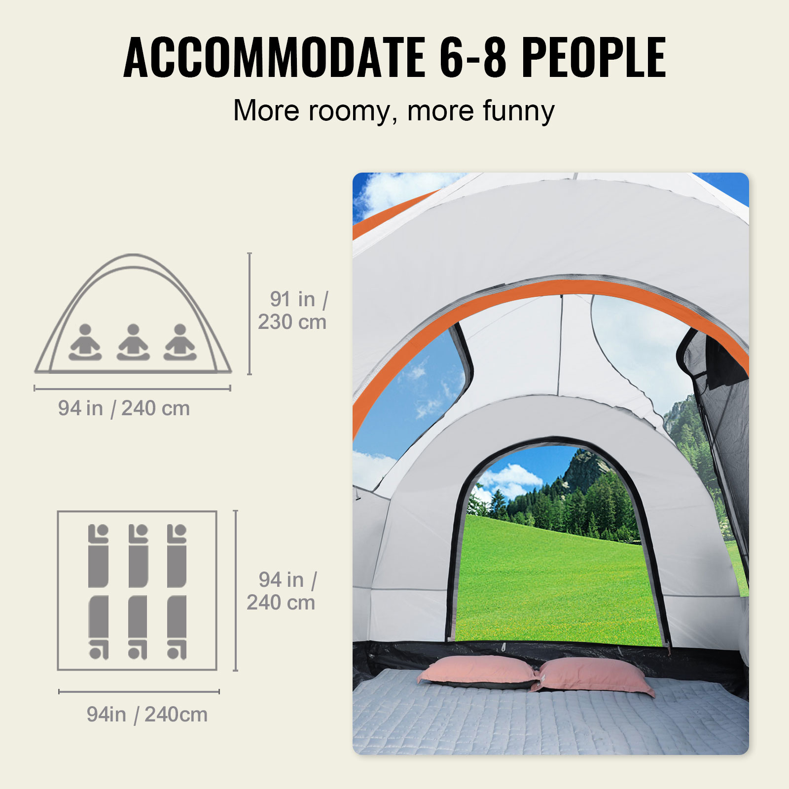 SUV Camping Tent with Rainfly, 8' SUV Tent Attachment for Vehicles, Waterproof & Bug-Proof Car Accessories Road Trip Accessories https://fairsmartshop.com/suv-camping-tent-with-rainfly-8-suv-tent-attachment-for-vehicles-waterproof-bug-proof/
