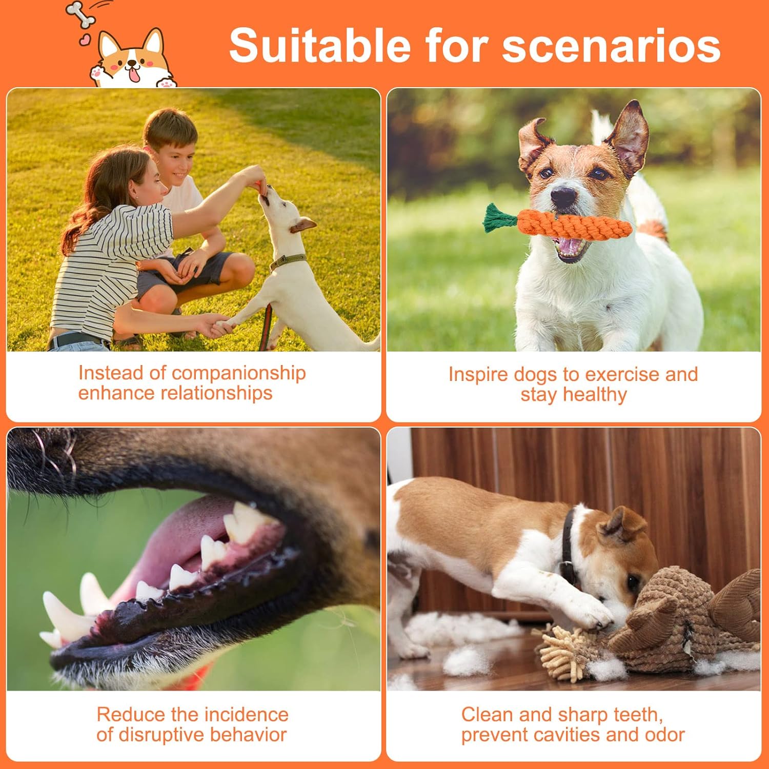 Dog Chew Toy Carrot Rope Pet Supplies Pet Toys https://fairsmartshop.com/dog-chew-toy-carrot-rope/