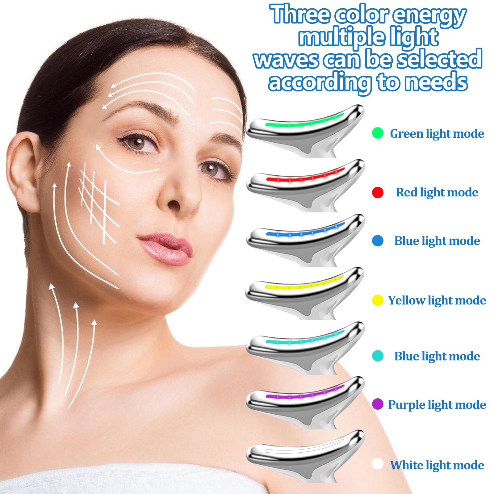 7-LED Vibrating Neck & Face Massager Health & Beauty Skin Care https://fairsmartshop.com/7-led-vibrating-neck-face-massager/