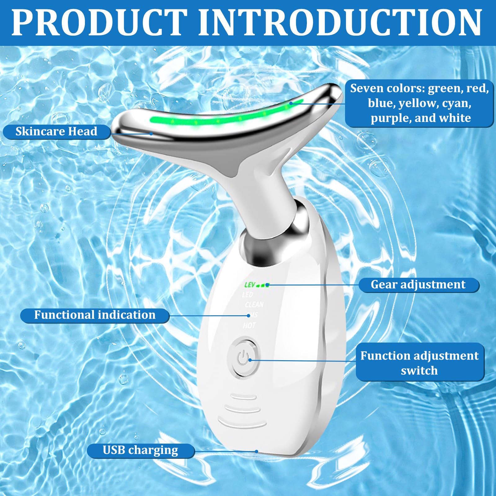 7-LED Vibrating Neck & Face Massager Health & Beauty Skin Care https://fairsmartshop.com/7-led-vibrating-neck-face-massager/