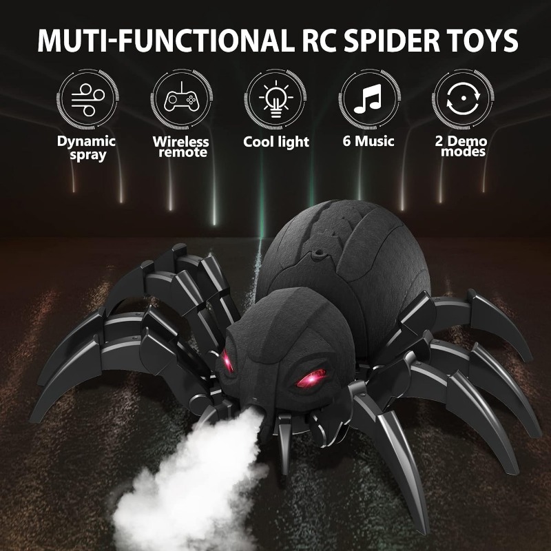 RC Spider Robot with Spray, Light & Music Kids & Babies Toys https://fairsmartshop.com/rc-spider-robot-with-spray-light-music/