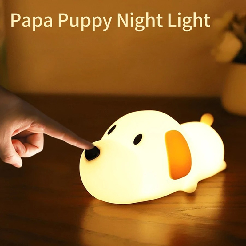 Silicone Cute Dog LED Night Light Kids & Babies Nursery https://fairsmartshop.com/silicone-cute-dog-led-night-light/