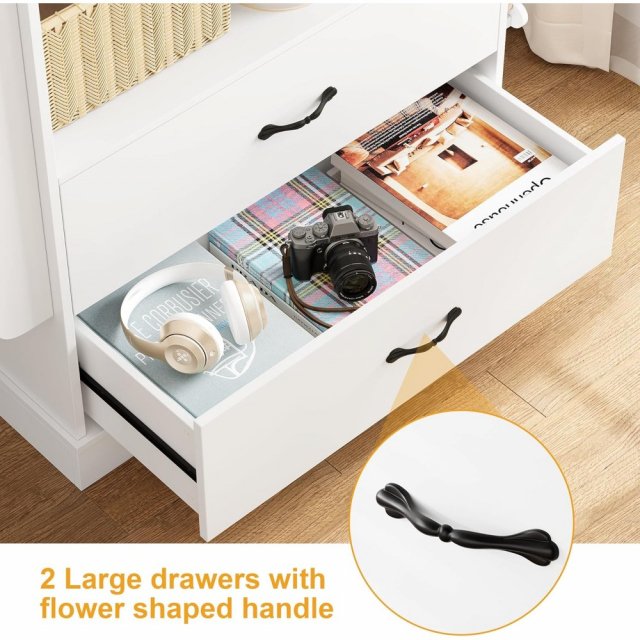 71-Inch Tall Kids Bookcase with 2 Drawers and Toy Storage Organizer - Image 7