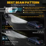 Dualvision H4 LED Headlight Bulbs 80000LM 800W - Fits Ford, Toyota, Honda 6 122a40774db1645e8739e72c399c4020.jpg