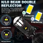 H4 LED Projector Lens Headlight 90W 22000LM Canbus 6000K for Toyota, Ford, Honda 4 6e9d948d4d25a343e1eca3a55ebc78f8.jpg