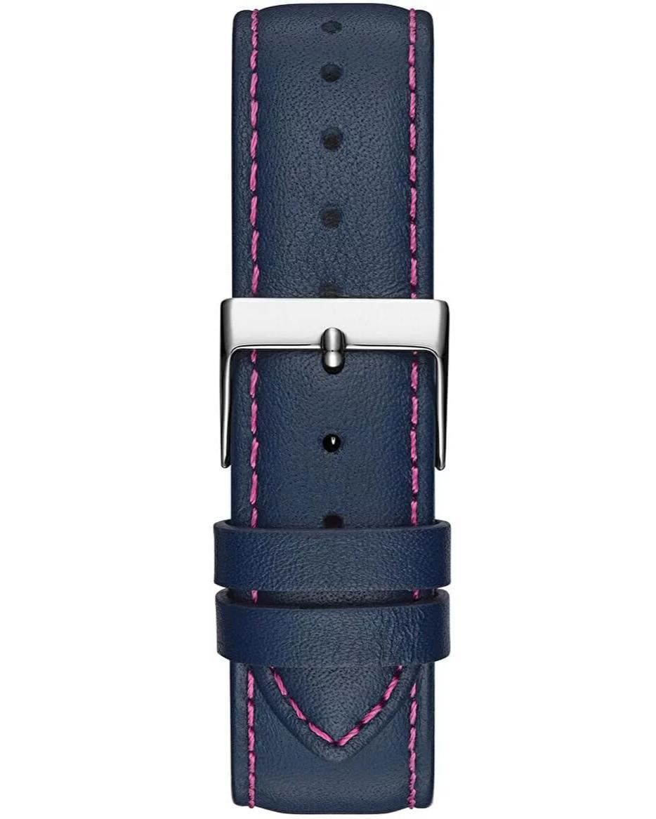 Guess Clearly G Block Quartz Watch – Grey Stainless Steel Case, Blue Leather Strap Guess Relojes Top Guess Clearly G Block Quartz Watch - Grey Stainless Steel Case, Blue Leather Strap Guess Relojes Top