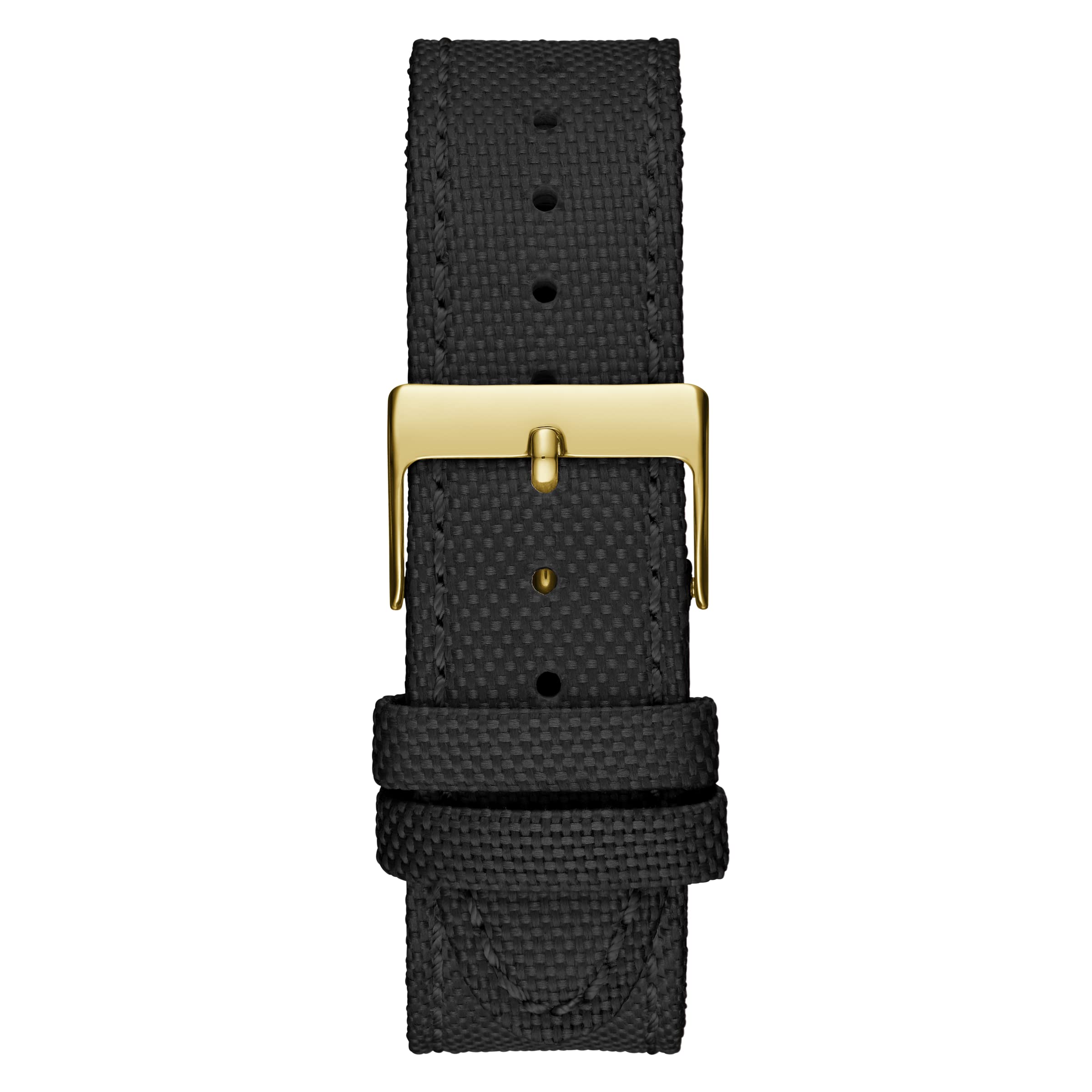 Guess Men’s Gold-Tone Quartz Watch with Black Fabric Strap Guess Relojes Top Guess Men's Gold-Tone Quartz Watch with Black Fabric Strap Guess Relojes Top