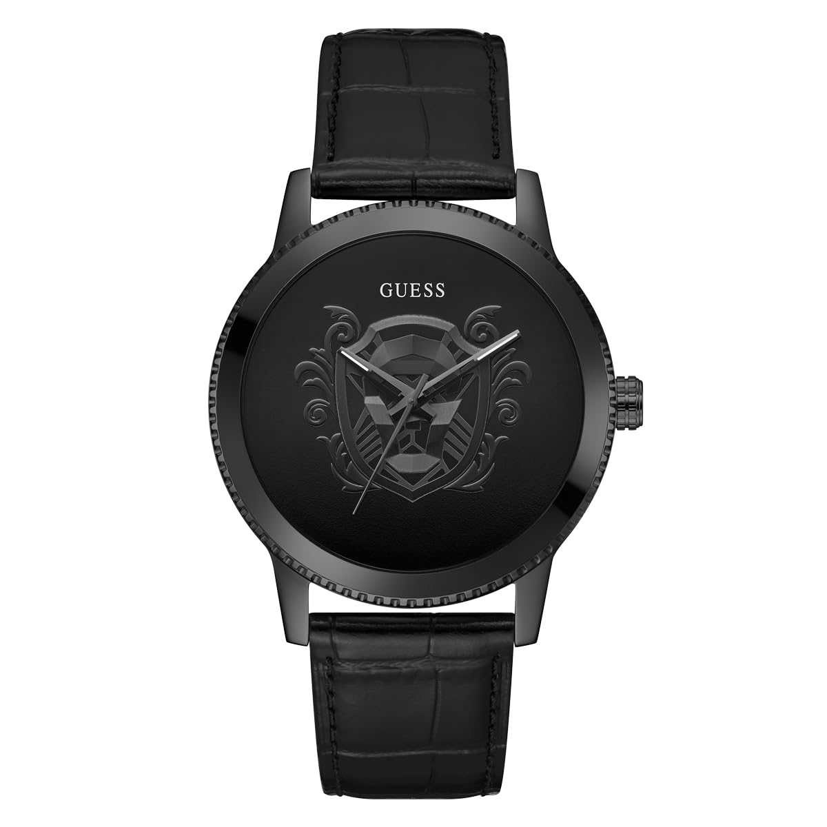 GUESS Monarch Black Leather Quartz Watch Guess Relojes Top GUESS Monarch Black Leather Quartz Watch Guess Relojes Top