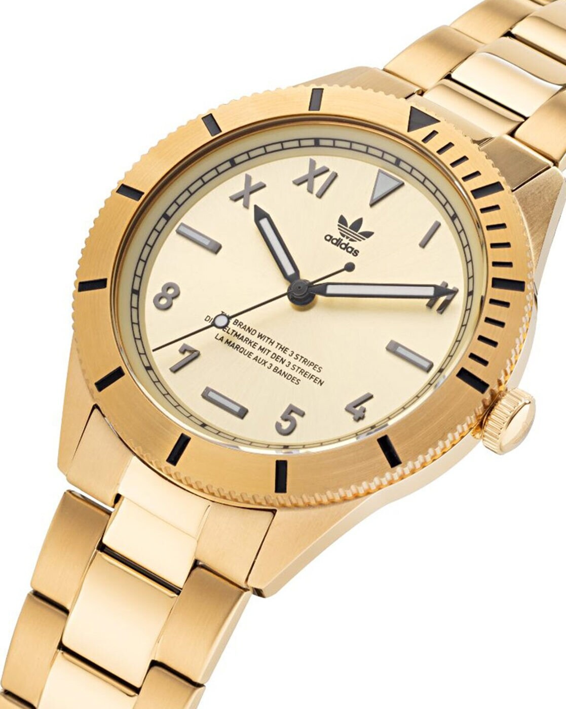 Adidas Edition Three Gold Stainless Steel Quartz Watch Adidas Relojes Top Adidas Edition Three Gold Stainless Steel Quartz Watch Adidas Relojes Top