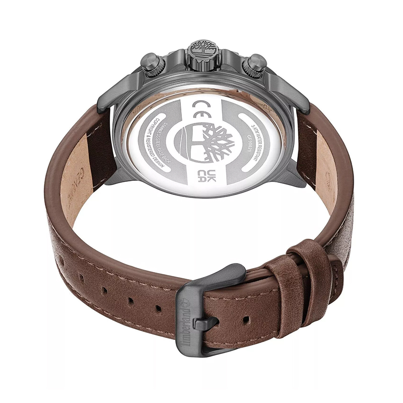 Timberland Grey Analog Watch with Brown Leather Strap Relojes Top Timberland Timberland Grey Analog Watch with Brown Leather Strap Relojes Top Timberland