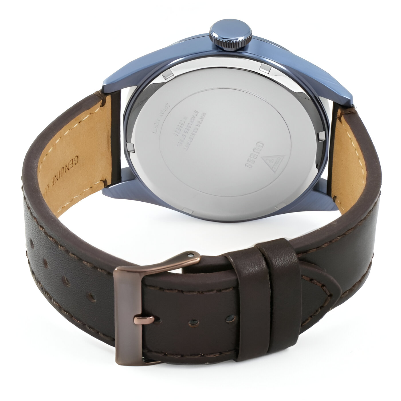 Guess Men’s Quartz Watch with Leather and PU Bracelet – Silver Case, Blue Dial Guess Relojes Top Guess Men's Quartz Watch with Leather and PU Bracelet – Silver Case, Blue Dial Guess Relojes Top