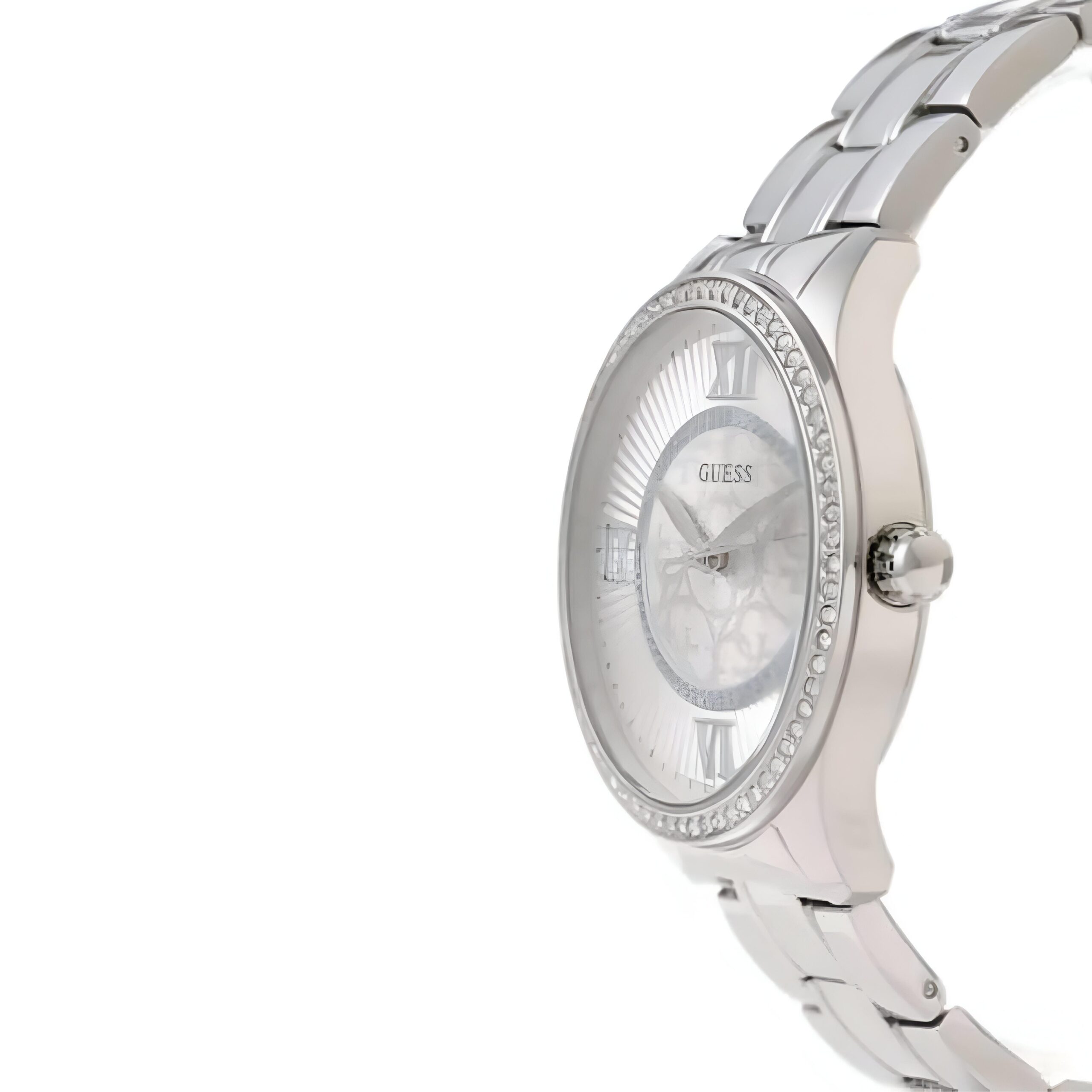 Guess Silver Steel Quartz Analog Watch with Money Bracelet – 38mm Dial Guess Relojes Top Guess Silver Steel Quartz Analog Watch with Money Bracelet - 38mm Dial Guess Relojes Top