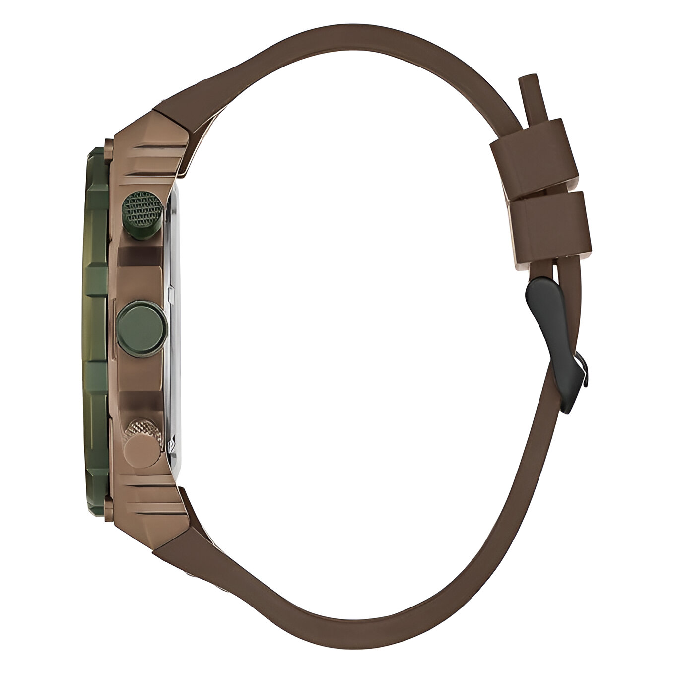 Guess Venture Brown Silicone Strap Quartz Watch – Bold 48MM Dial Guess Relojes Top Guess Venture Brown Silicone Strap Quartz Watch - Bold 48MM Dial Guess Relojes Top