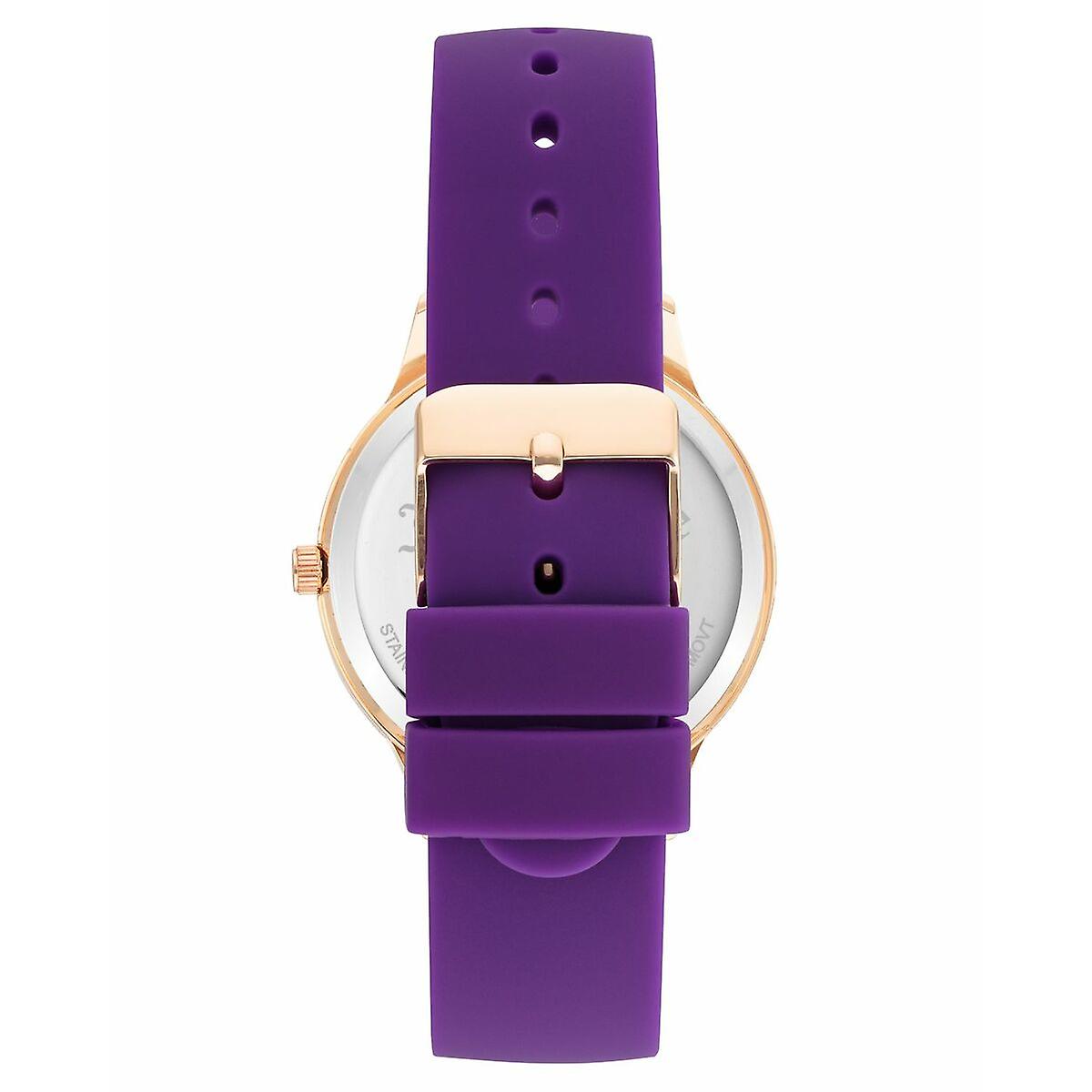 Juicy Couture Lilac Silicone Strap Quartz Watch with Pink Metal Case Juicy Couture Relojes Top Juicy Couture Lilac Silicone Strap Quartz Watch with Pink Metal Case Juicy Couture Relojes Top