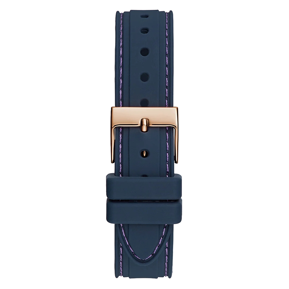 Guess Blue Quartz Analog Watch – Stainless Steel & Silicone, 36MM Guess Relojes Top Guess Blue Quartz Analog Watch – Stainless Steel & Silicone, 36MM Guess Relojes Top