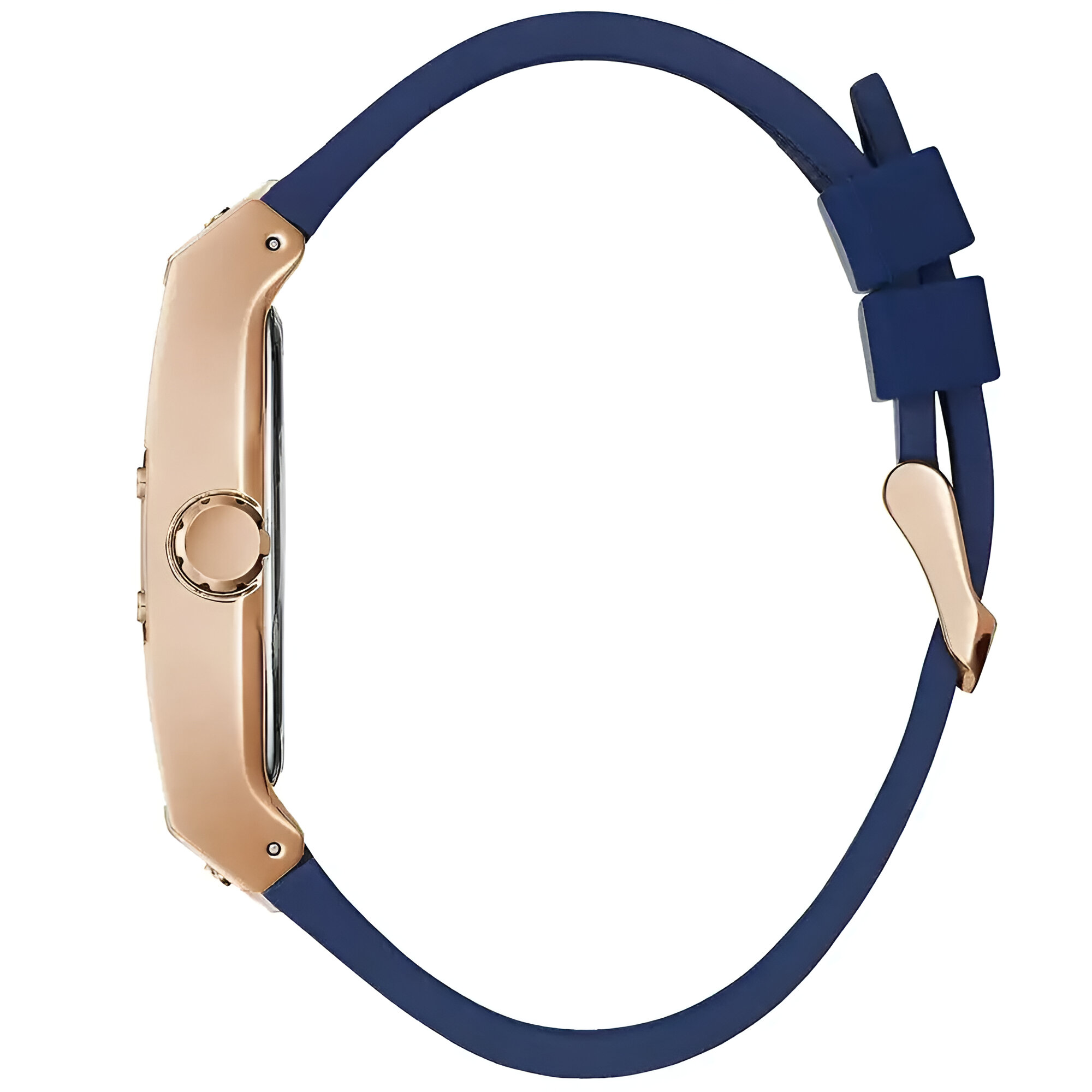 Guess Gold Stainless Steel Quartz Watch with Brown Silicone Strap – 43MM Guess Relojes Top Guess Gold Stainless Steel Quartz Watch with Brown Silicone Strap - 43MM Guess Relojes Top