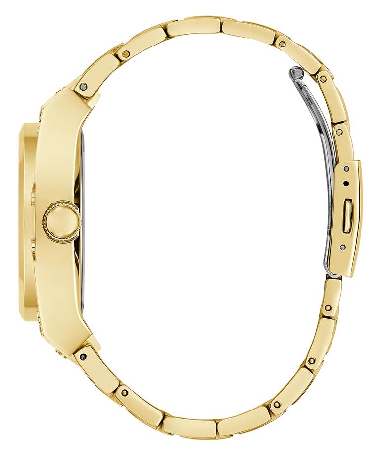 Guess Golden Stainless Steel Multifunction Quartz Watch with Green Dial Guess Relojes Top Guess Golden Stainless Steel Multifunction Quartz Watch with Green Dial Guess Relojes Top