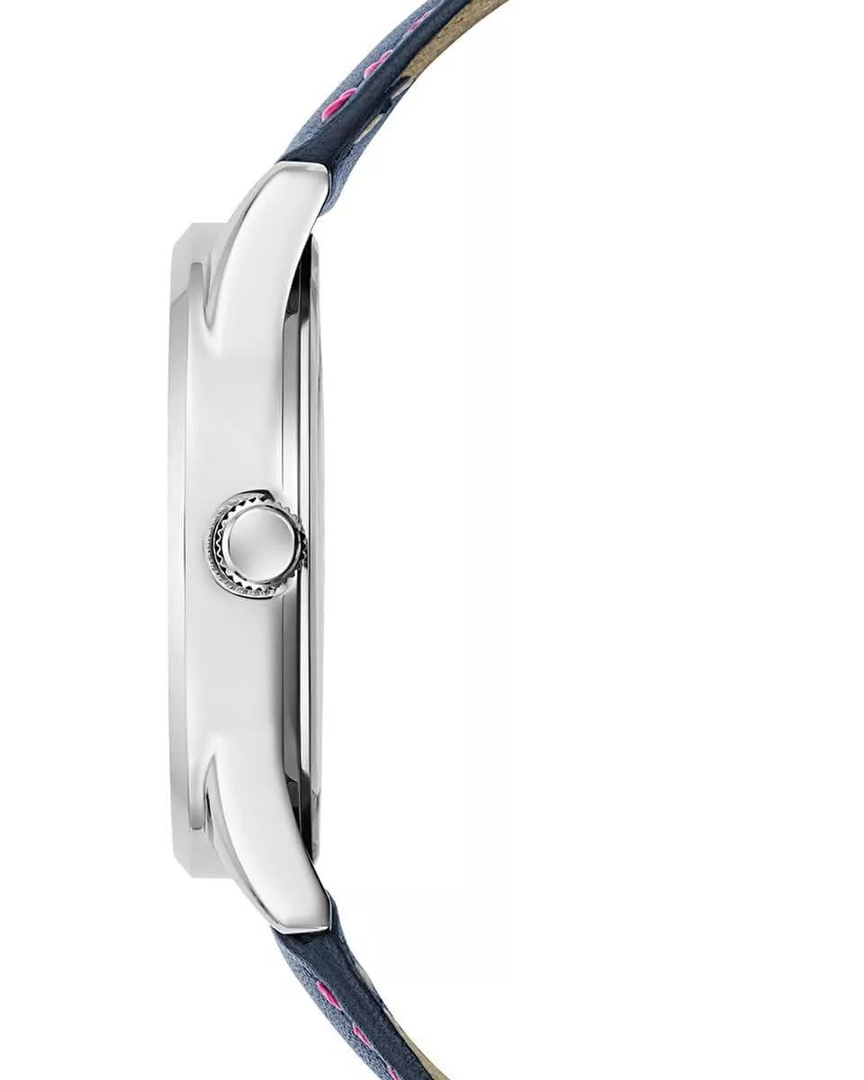 Guess Clearly G Block Quartz Watch – Grey Stainless Steel Case, Blue Leather Strap Guess Relojes Top Guess Clearly G Block Quartz Watch - Grey Stainless Steel Case, Blue Leather Strap Guess Relojes Top