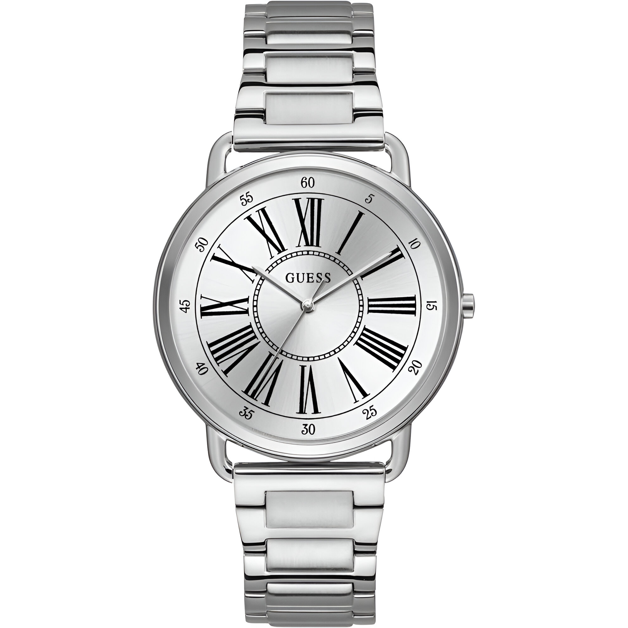 Guess Silver Stainless Steel Quartz Watch for Women – Elegant & Stylish Guess Relojes Top Guess Silver Stainless Steel Quartz Watch for Women – Elegant & Stylish Guess Relojes Top