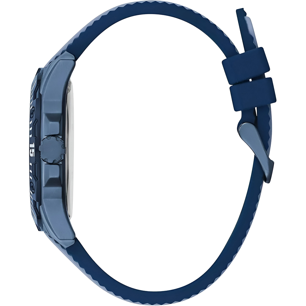 GUESS Men’s Blue Stainless Steel Quartz Watch with Silicone Strap Guess Relojes Top GUESS Men's Blue Stainless Steel Quartz Watch with Silicone Strap Guess Relojes Top