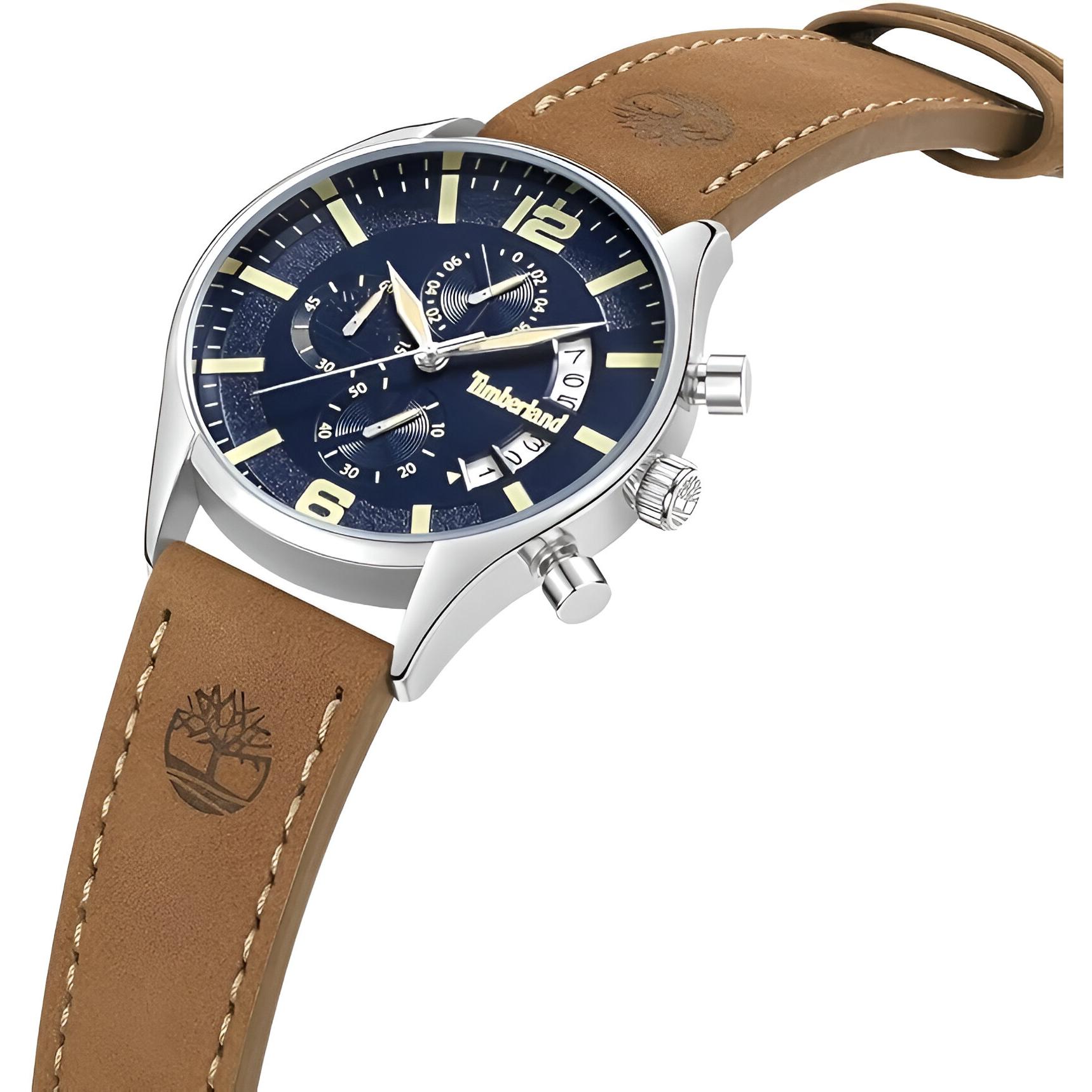 Timberland Men’s Quartz Analog Watch with Blue Dial and Brown Leather Strap Relojes Top Timberland Timberland Men's Quartz Analog Watch with Blue Dial and Brown Leather Strap Relojes Top Timberland