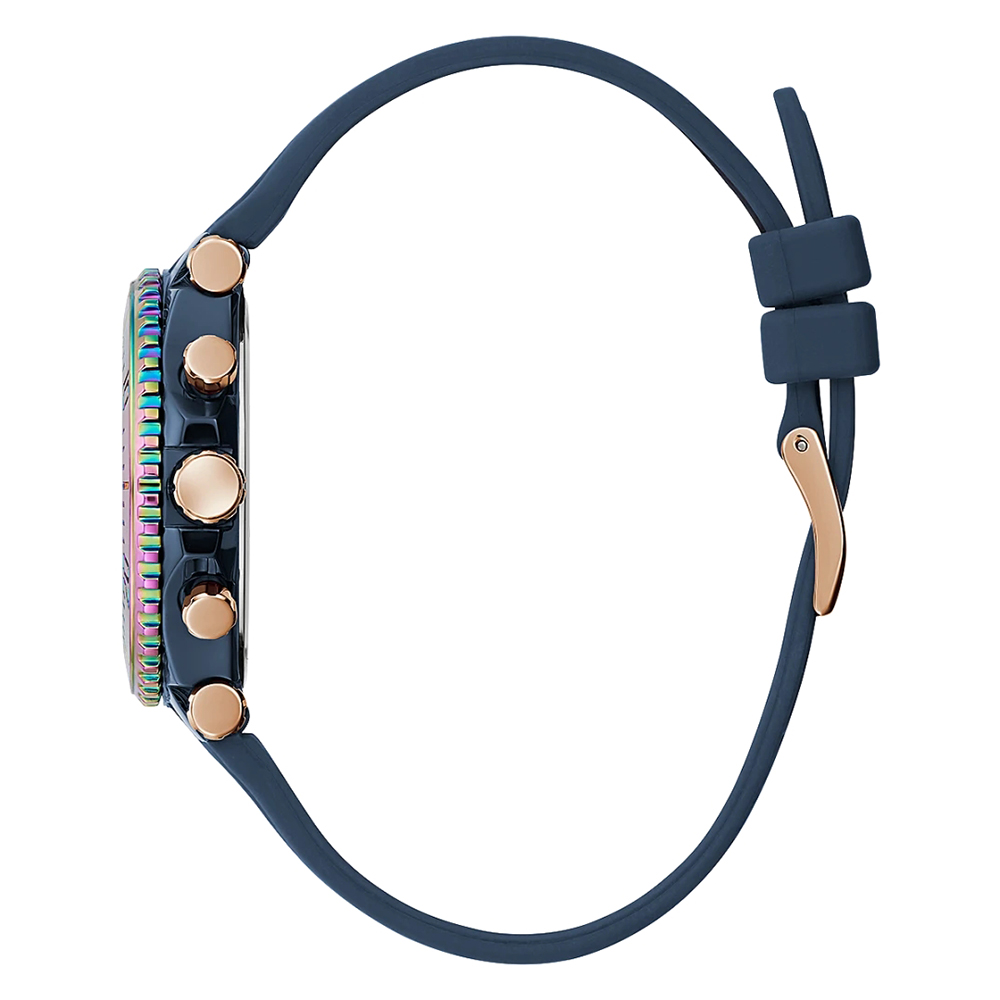 Guess Blue Quartz Analog Watch – Stainless Steel & Silicone, 36MM Guess Relojes Top Guess Blue Quartz Analog Watch – Stainless Steel & Silicone, 36MM Guess Relojes Top