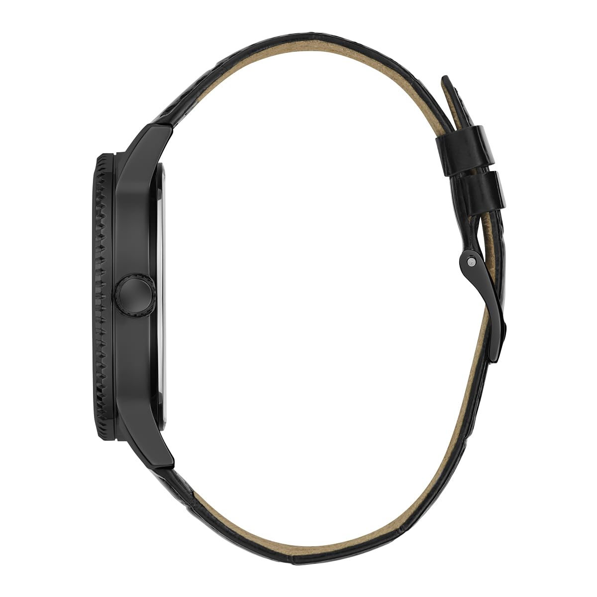 GUESS Monarch Black Leather Quartz Watch Guess Relojes Top GUESS Monarch Black Leather Quartz Watch Guess Relojes Top