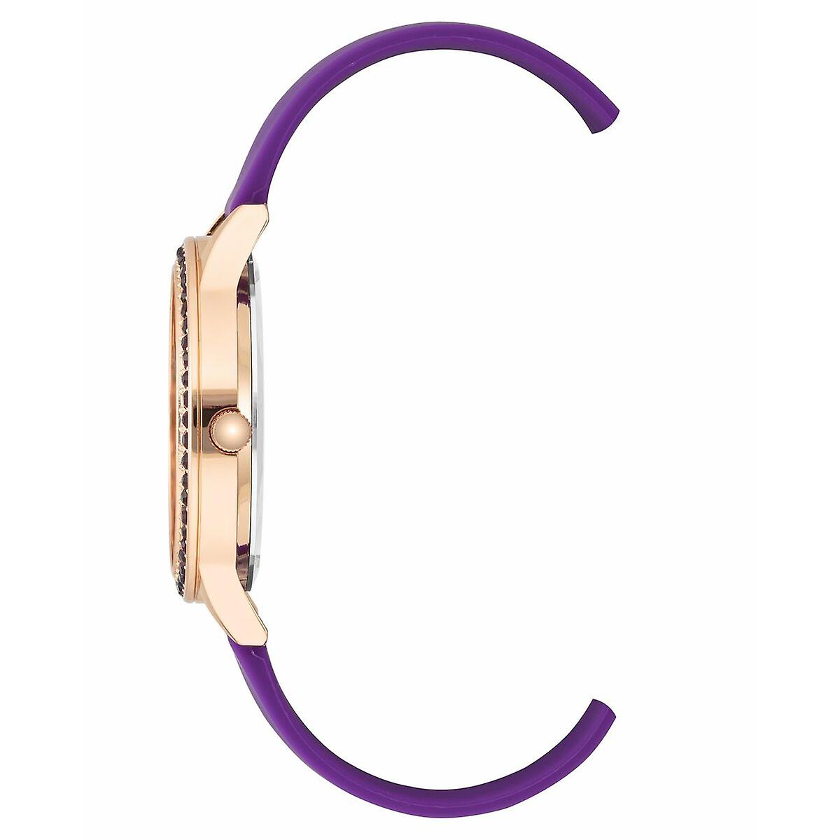 Juicy Couture Lilac Silicone Strap Quartz Watch with Pink Metal Case Juicy Couture Relojes Top Juicy Couture Lilac Silicone Strap Quartz Watch with Pink Metal Case Juicy Couture Relojes Top