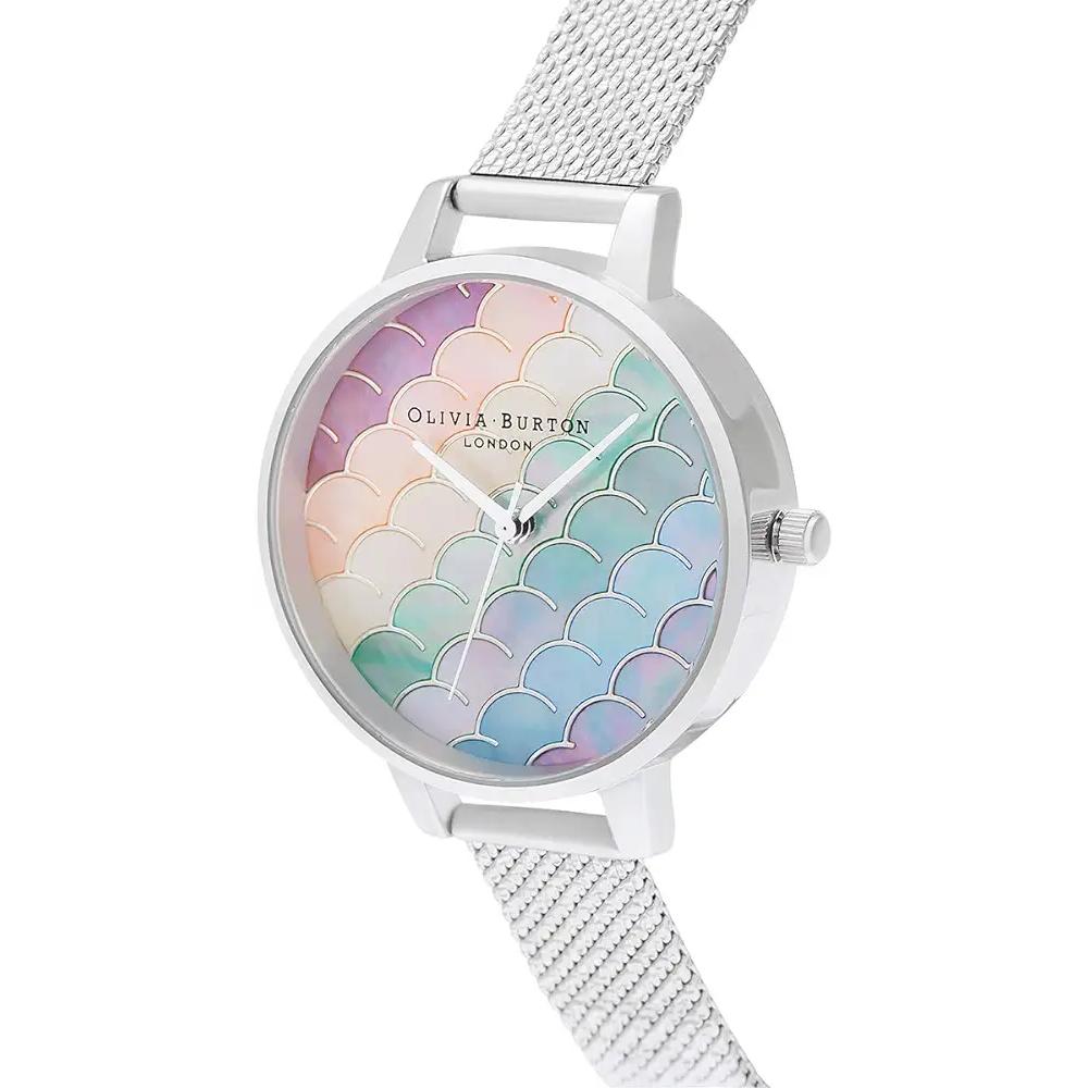 Olivia Burton Silver Steel Watch with Multicolored Mermaid Tail Dial Olivia Burton Relojes Top Olivia Burton Silver Steel Watch with Multicolored Mermaid Tail Dial Olivia Burton Relojes Top