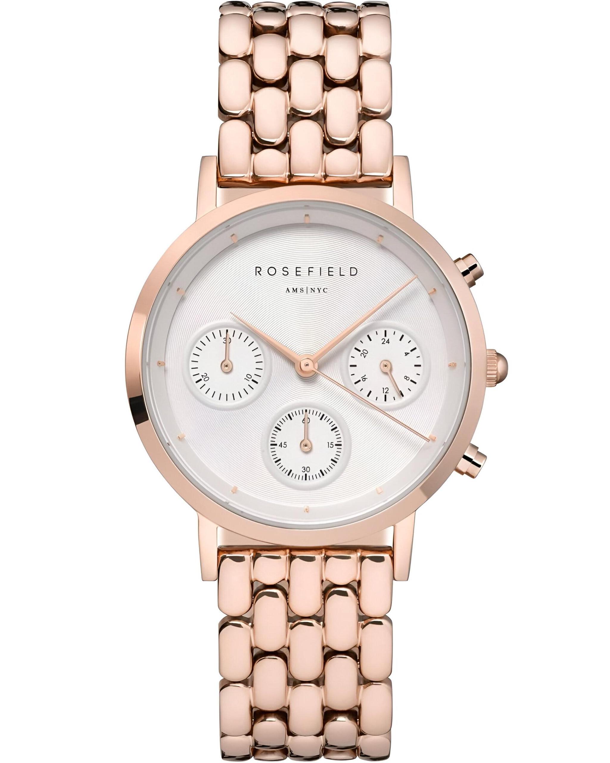 Rosefield Chrono White Rose Gold Watch – Elegant Minimalist Timepiece Relojes Top Rosefield Rosefield Chrono White Rose Gold Watch – Elegant Minimalist Timepiece Relojes Top Rosefield