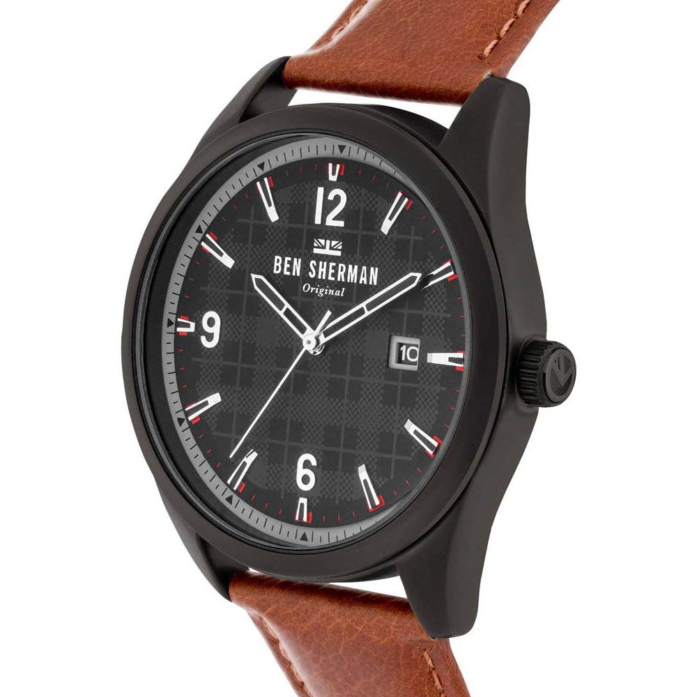 Ben Sherman Men’s Quartz Analog Watch – Grey Stainless Steel Case, Brown Leather Strap Ben Sherman Relojes Top Ben Sherman Men’s Quartz Analog Watch – Grey Stainless Steel Case, Brown Leather Strap Ben Sherman Relojes Top