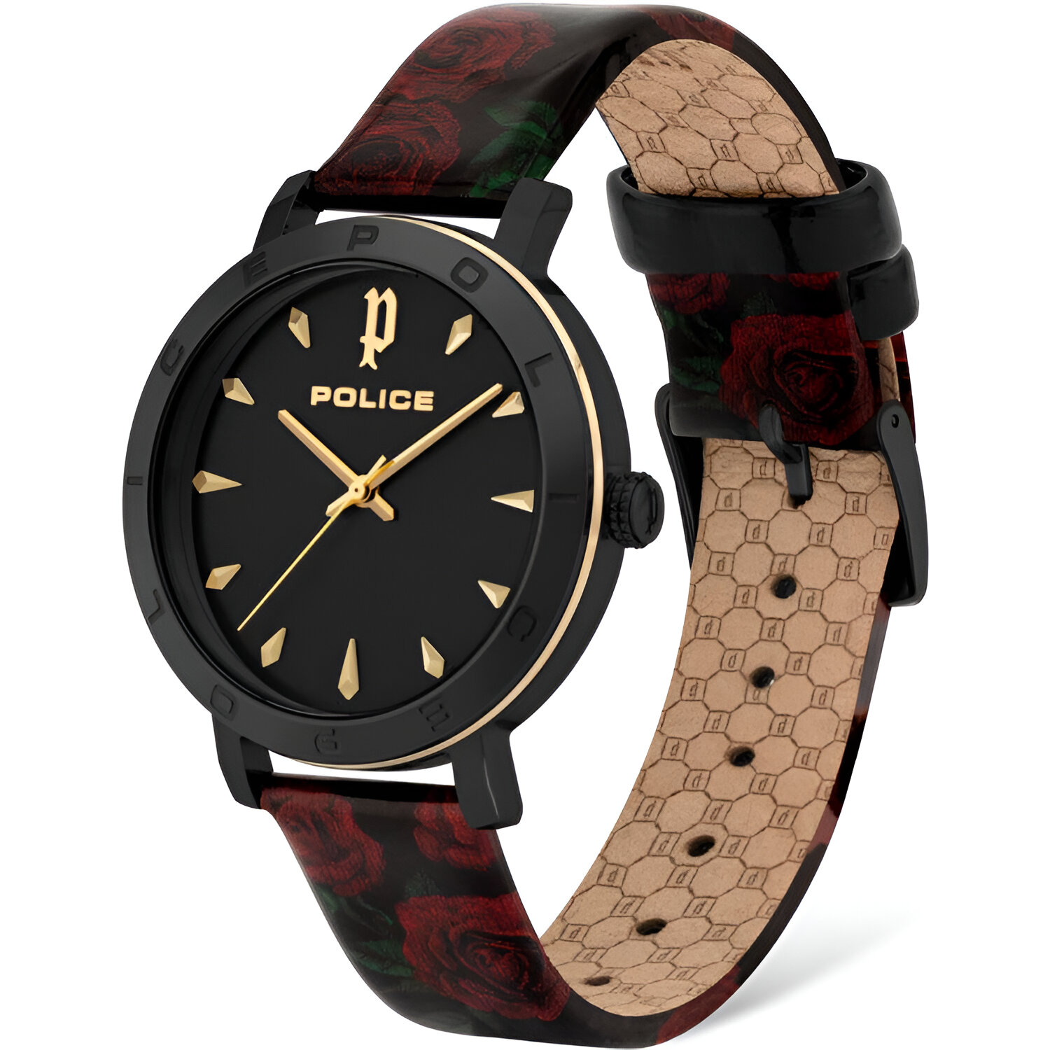 POLICE Men’s Black & Red Stainless Steel Quartz Watch Police Relojes Top POLICE Men's Black & Red Stainless Steel Quartz Watch Police Relojes Top