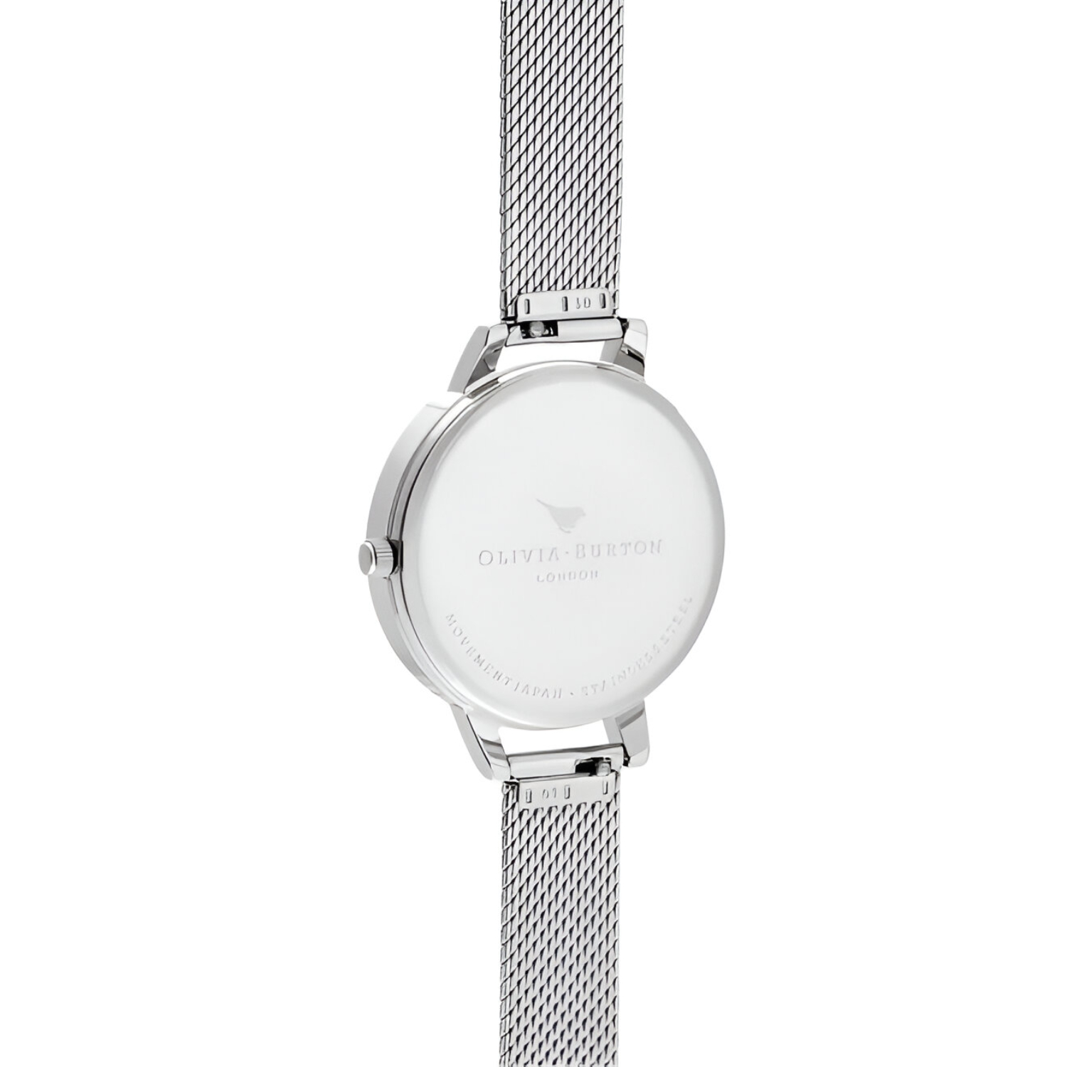 Olivia Burton Silver Stainless Steel Watch with Multicolored Floral Dial Olivia Burton Relojes Top Olivia Burton Silver Stainless Steel Watch with Multicolored Floral Dial Olivia Burton Relojes Top