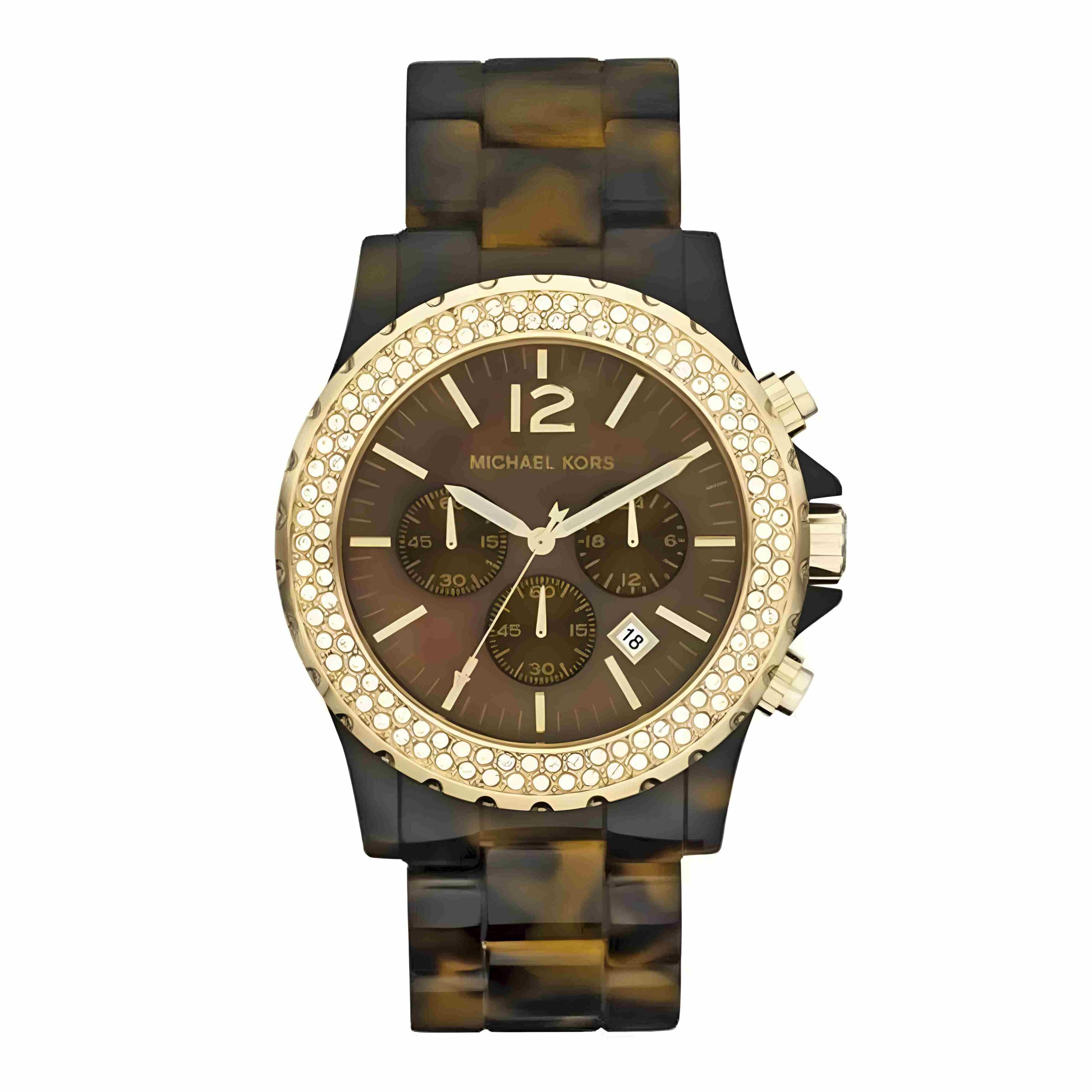 Michael Kors Tortoise Brown Resin Analog Quartz Watch for Men – 45mm Michael Kors Relojes Top Michael Kors Tortoise Brown Resin Analog Quartz Watch for Men – 45mm Michael Kors Relojes Top