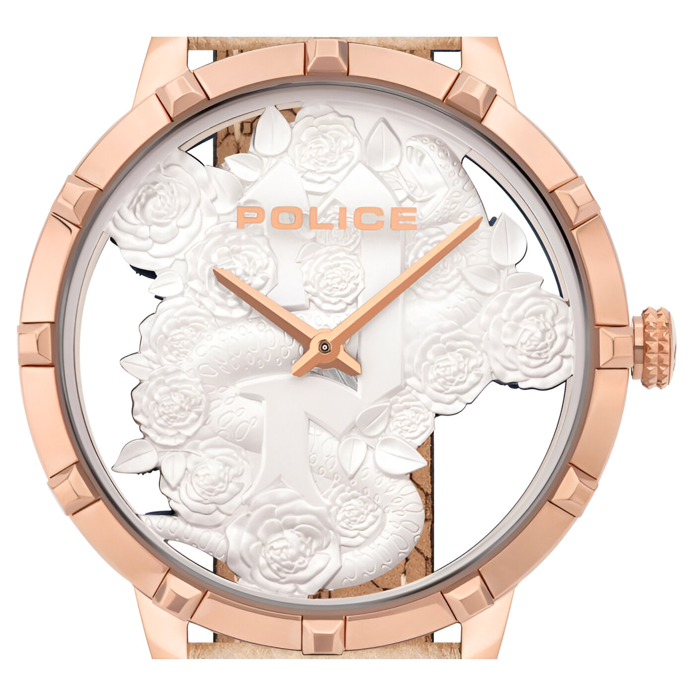 Police Women’s Pink Stainless Steel Watch with White Leather Strap – Elegant & Stylish Police Relojes Top Police Women's Pink Stainless Steel Watch with White Leather Strap – Elegant & Stylish Police Relojes Top