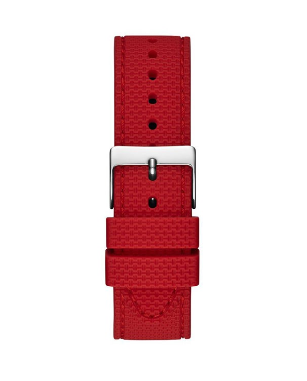 Guess Gents Dashboard Quartz Analog Watch with Red Silicone Strap Guess Relojes Top Guess Gents Dashboard Quartz Analog Watch with Red Silicone Strap Guess Relojes Top