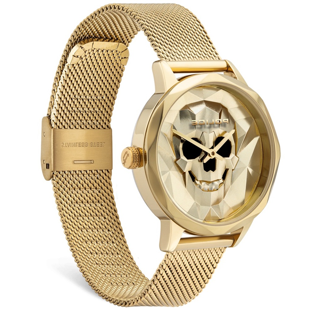 Police Men’s Gold-Tone Stainless Steel Quartz Watch Police Relojes Top Police Men's Gold-Tone Stainless Steel Quartz Watch Police Relojes Top