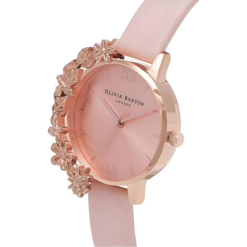 Olivia Burton Pink Floral Motion Stainless Steel Analog Watch Olivia Burton Relojes Top Olivia Burton Pink Floral Motion Stainless Steel Analog Watch Olivia Burton Relojes Top