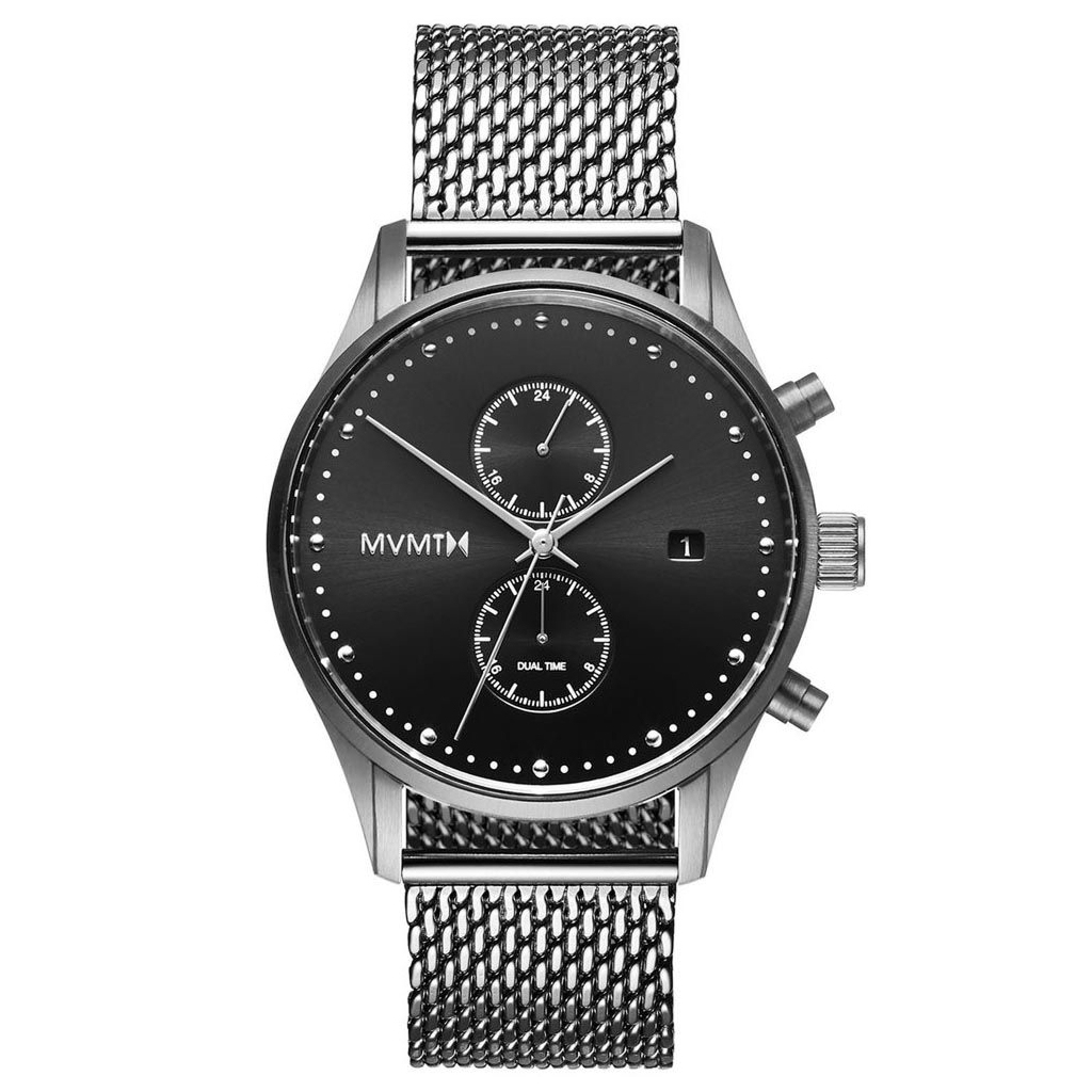 MVMT Grey Stainless Steel Analog Quartz Watch with Black Dial MVMT Relojes Top MVMT Grey Stainless Steel Analog Quartz Watch with Black Dial MVMT Relojes Top