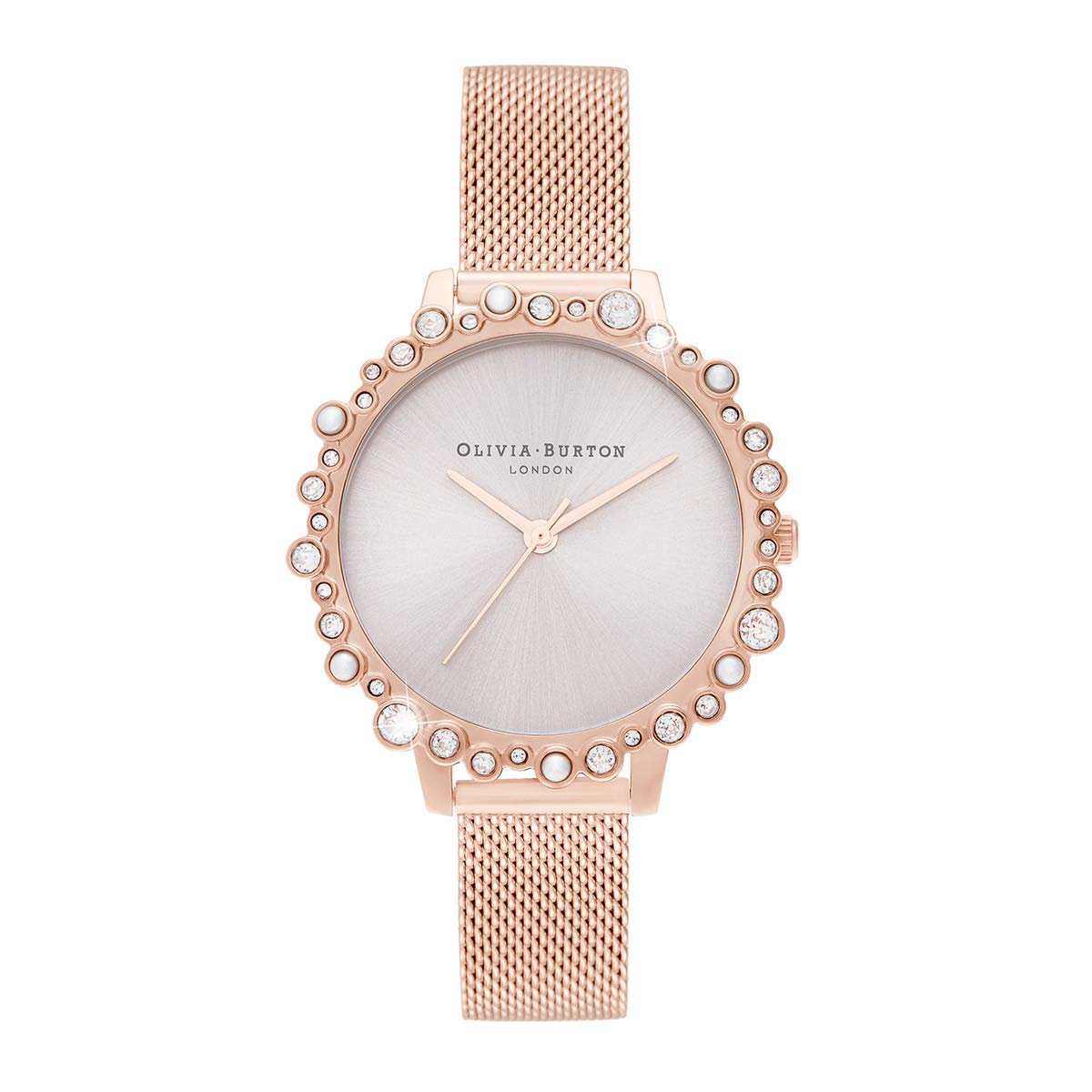 Olivia Burton Pink Crystal-Embellished Stainless Steel Watch Olivia Burton Relojes Top Olivia Burton Pink Crystal-Embellished Stainless Steel Watch Olivia Burton Relojes Top