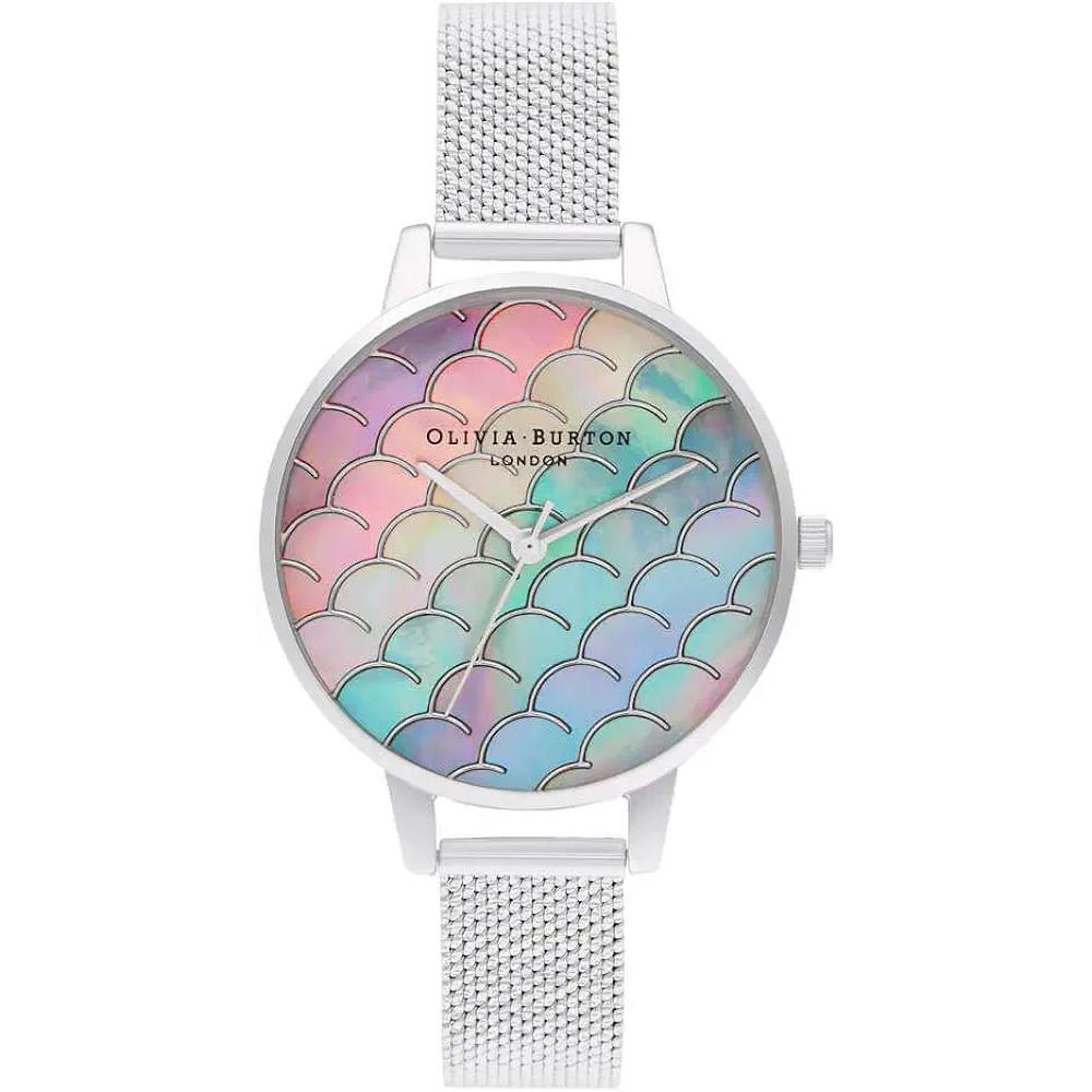 Olivia Burton Silver Steel Watch with Multicolored Mermaid Tail Dial Olivia Burton Relojes Top Olivia Burton Silver Steel Watch with Multicolored Mermaid Tail Dial Olivia Burton Relojes Top