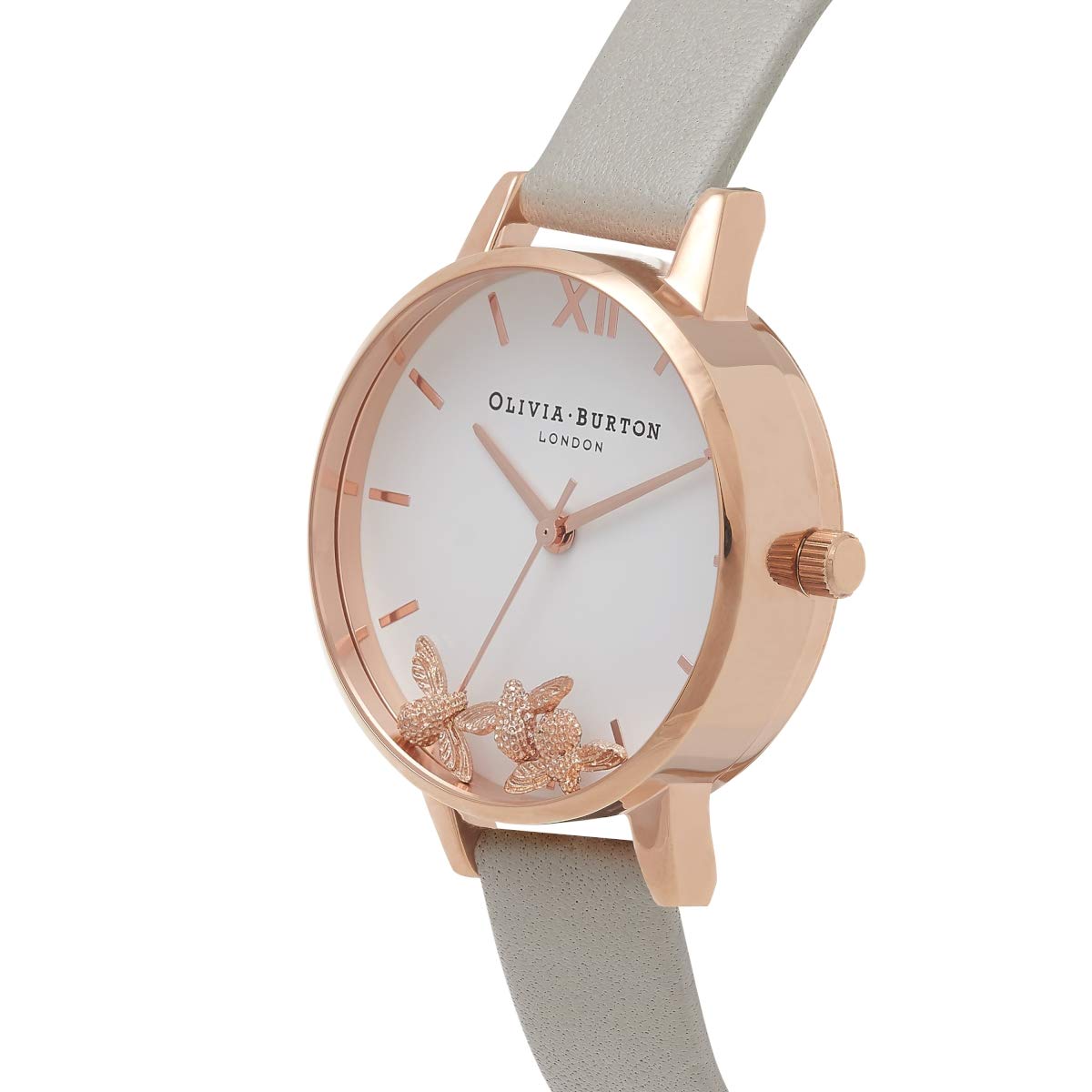 Olivia Burton Women’s Pink & Grey Bee-Embellished Analog Watch Olivia Burton Relojes Top Olivia Burton Women's Pink & Grey Bee-Embellished Analog Watch Olivia Burton Relojes Top