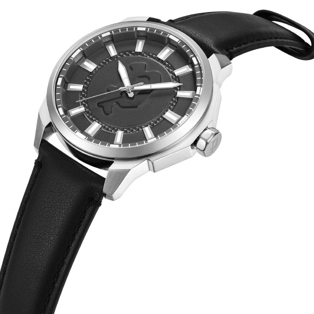 Police Grey Stainless Steel & Leather Analog Quartz Watch for Men Police Relojes Top Police Grey Stainless Steel & Leather Analog Quartz Watch for Men Police Relojes Top