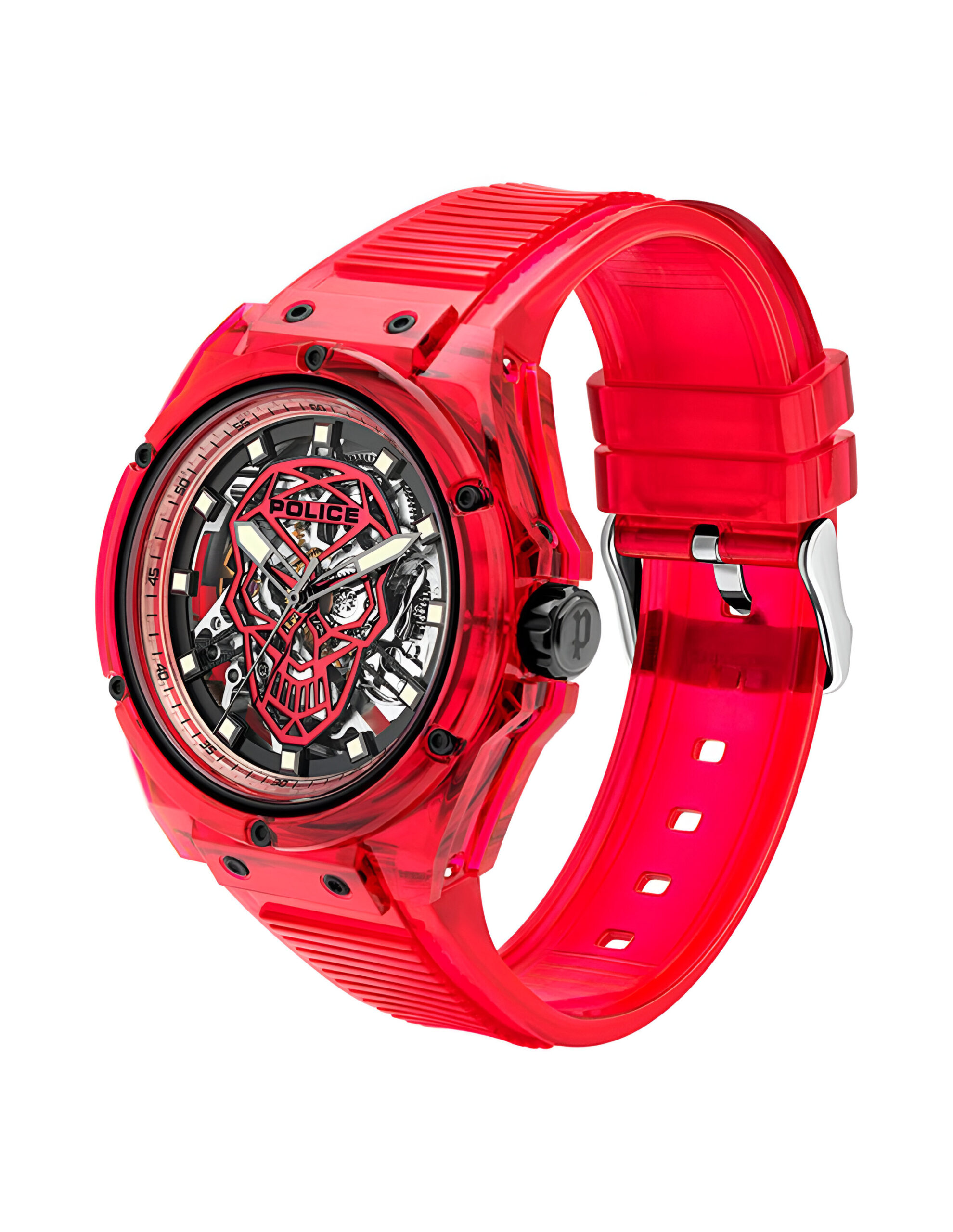 Police Red Resin Quartz Watch Police Relojes Top Police Red Resin Quartz Watch Police Relojes Top