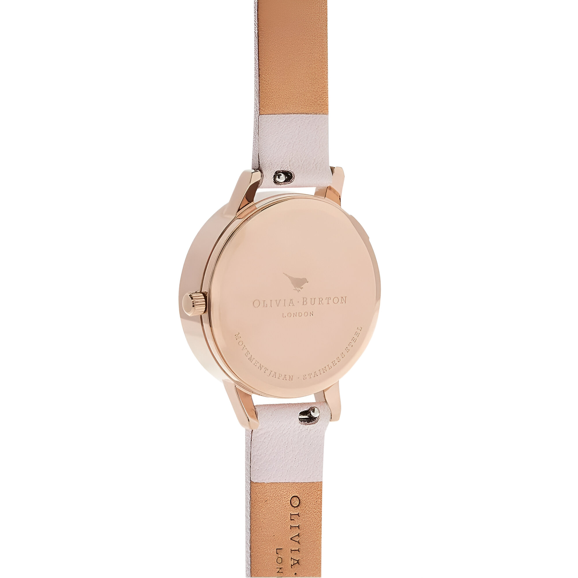 Olivia Burton Pink Dial Stainless Steel Watch with Synthetic Leather Strap Olivia Burton Relojes Top Olivia Burton Pink Dial Stainless Steel Watch with Synthetic Leather Strap Olivia Burton Relojes Top