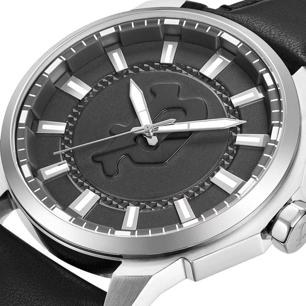 Police Grey Stainless Steel & Leather Analog Quartz Watch for Men Police Relojes Top Police Grey Stainless Steel & Leather Analog Quartz Watch for Men Police Relojes Top